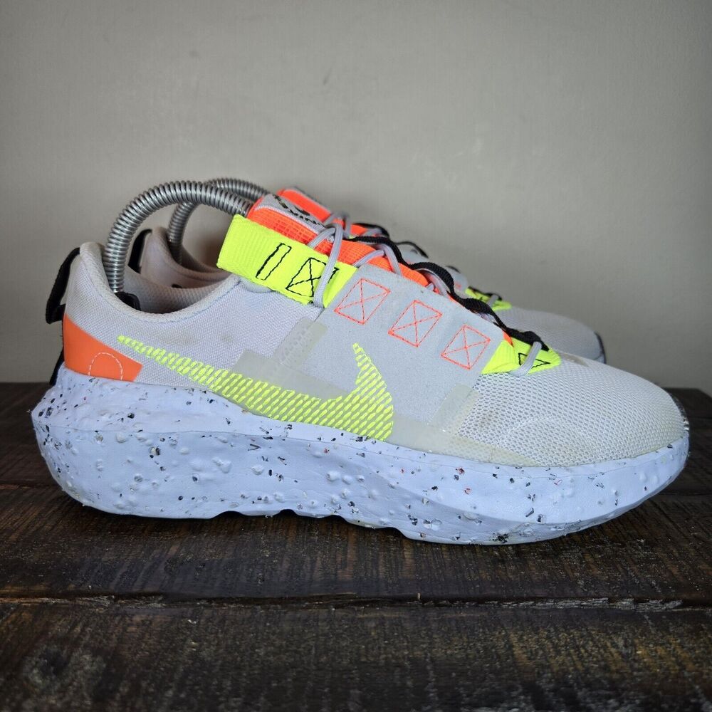 Nike Crater Impact Womens Size 8.5 Running Shoes White Blue CW2386-002